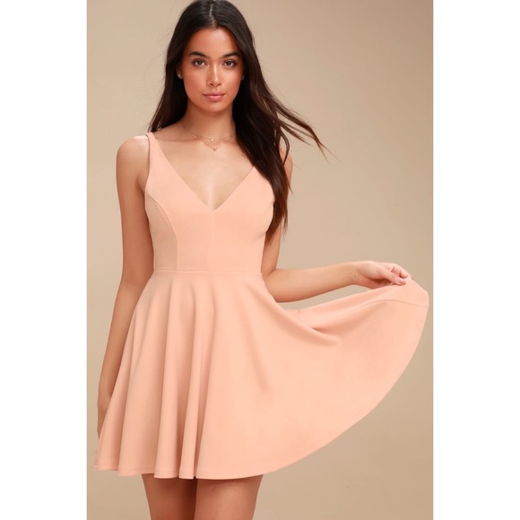 Lulus “Hometown Love” Vneck Formal Skater Dress - Picture 2 of 15
